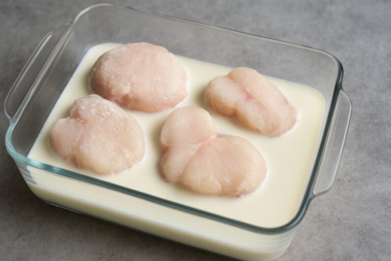 Comment décongeler de la lotte dans du lait