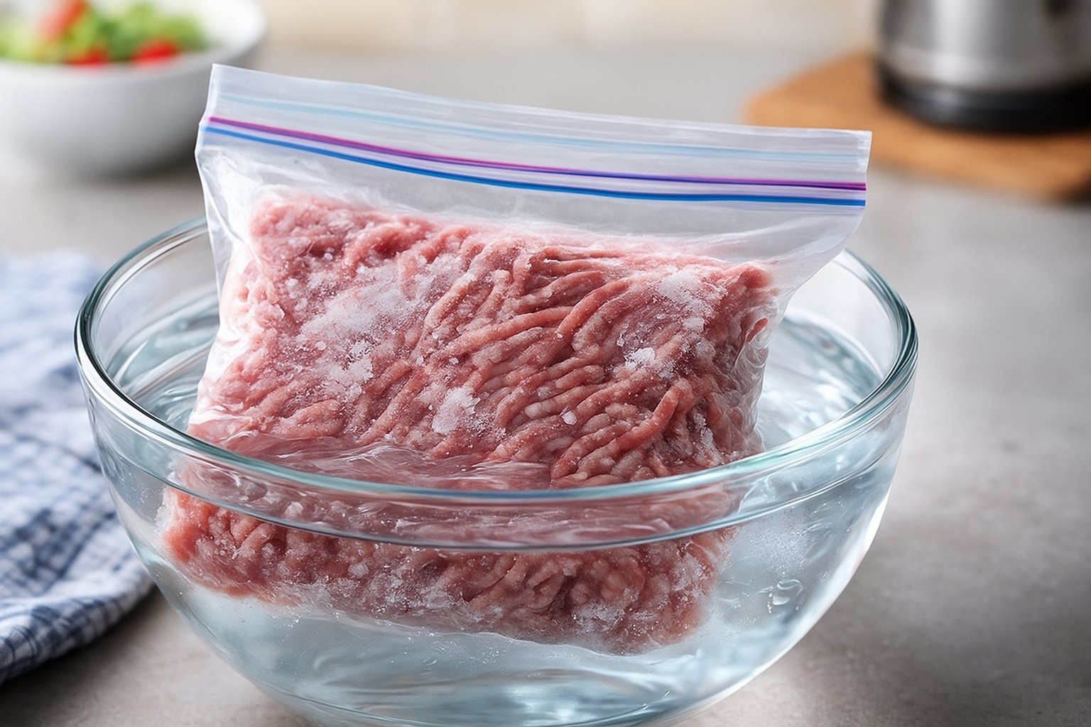 Comment décongeler de la viande hachée