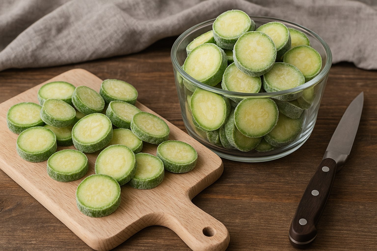 Comment décongeler des courgettes crues