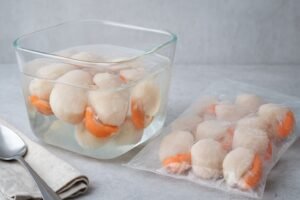 Comment décongeler des noix de coquille de Saint-Jacques