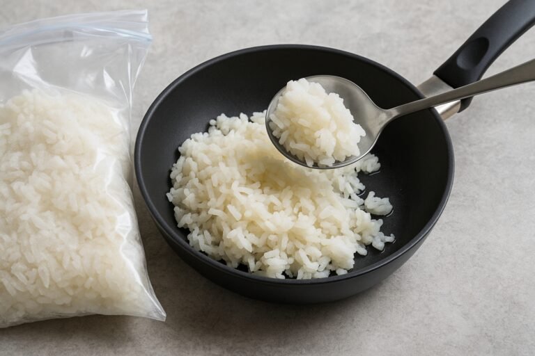 Comment décongeler du riz cuit