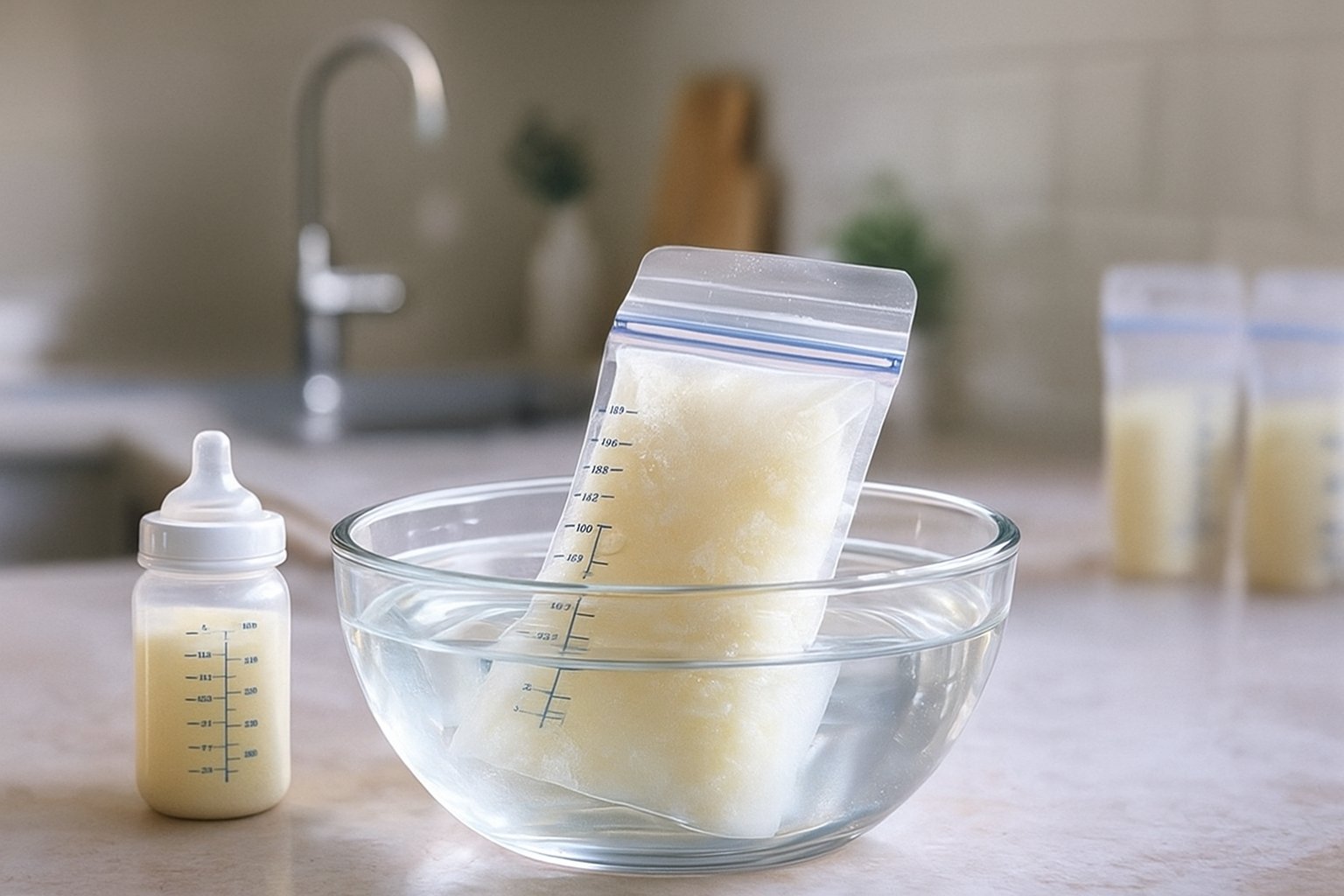 Comment décongeler le lait maternel