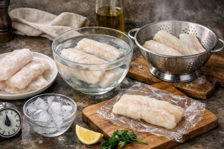 Comment décongeler du cabillaud