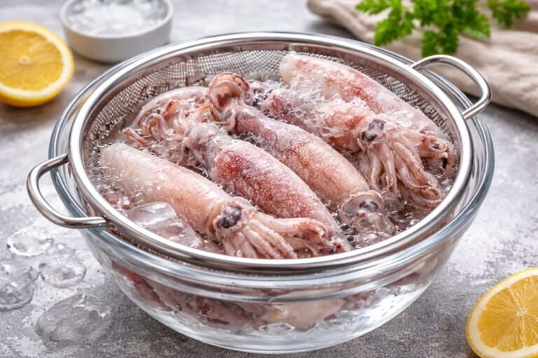 Comment décongeler des calamars