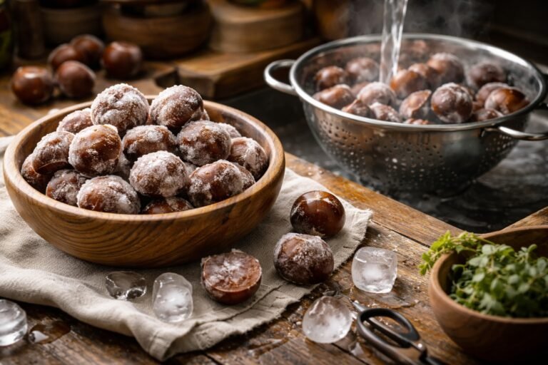 Comment décongeler des châtaignes