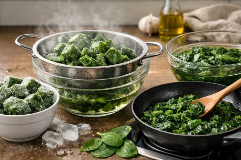 Comment décongeler des épinards