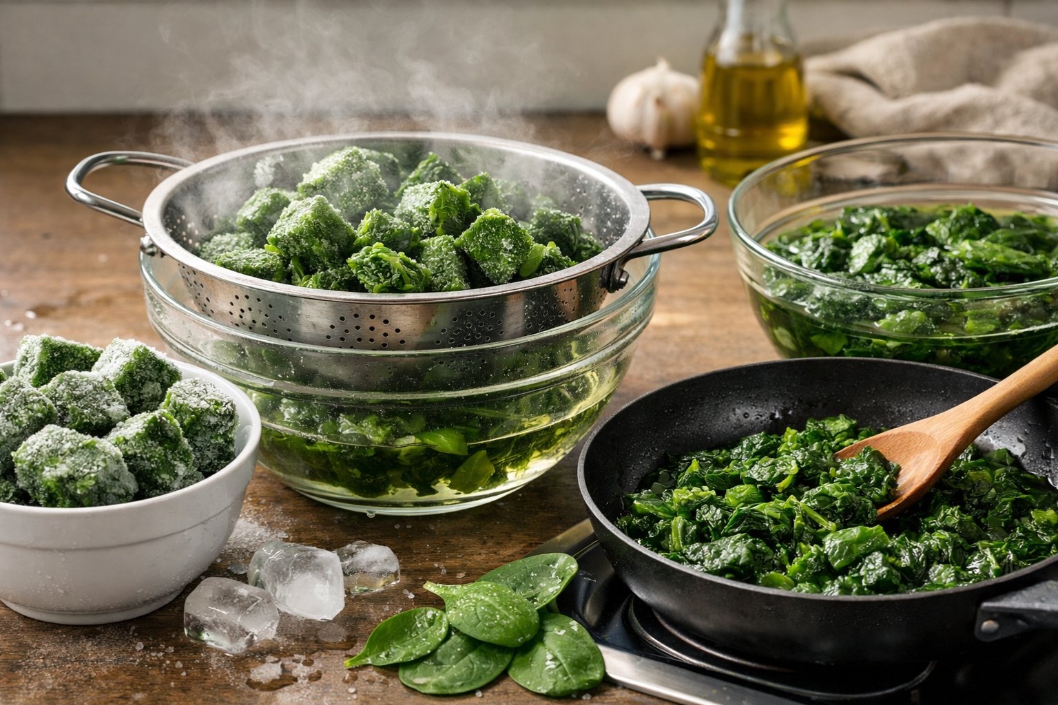 Comment décongeler des épinards