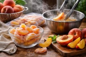 Comment décongeler des pêches