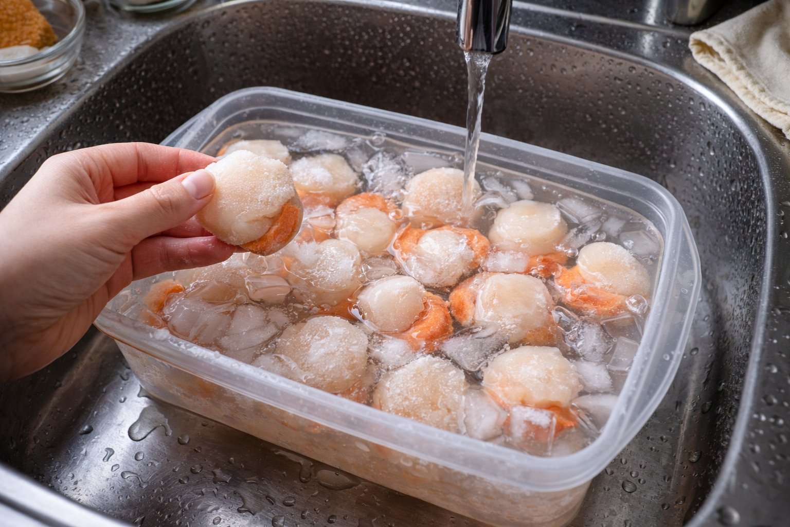 Comment décongeler des pétoncles