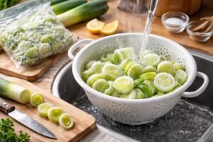 Comment décongeler des poireaux