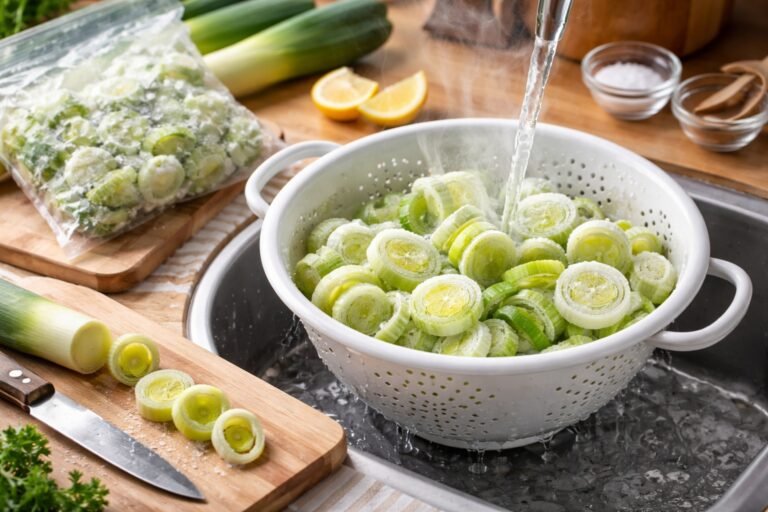 Comment décongeler des poireaux