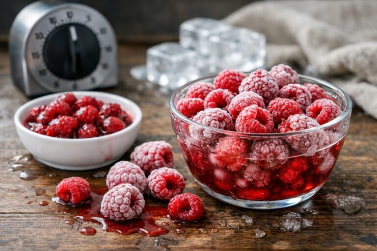 Combien de temps pour décongeler des framboises