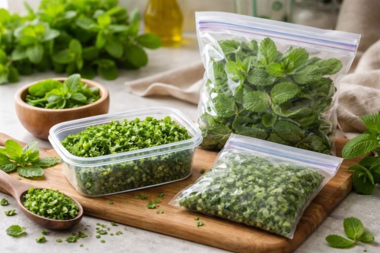 Peut-on congeler de la menthe fraîche