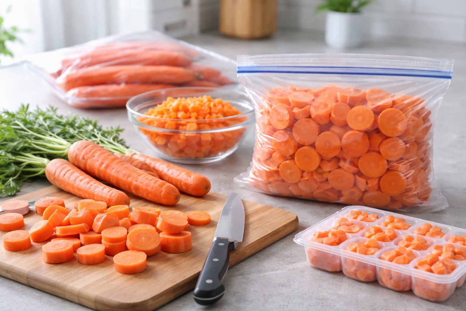 Peut-on congeler des carottes crues