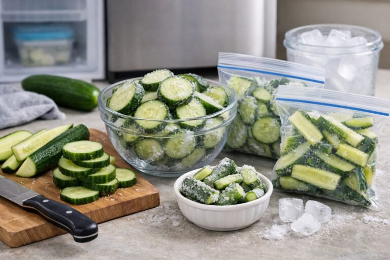 Peut-on congeler des concombres