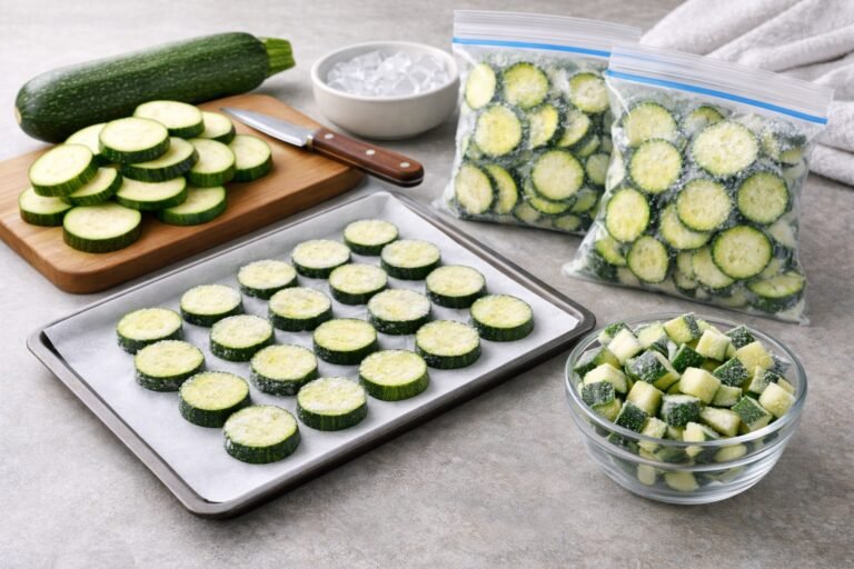 Peut on congeler des courgettes