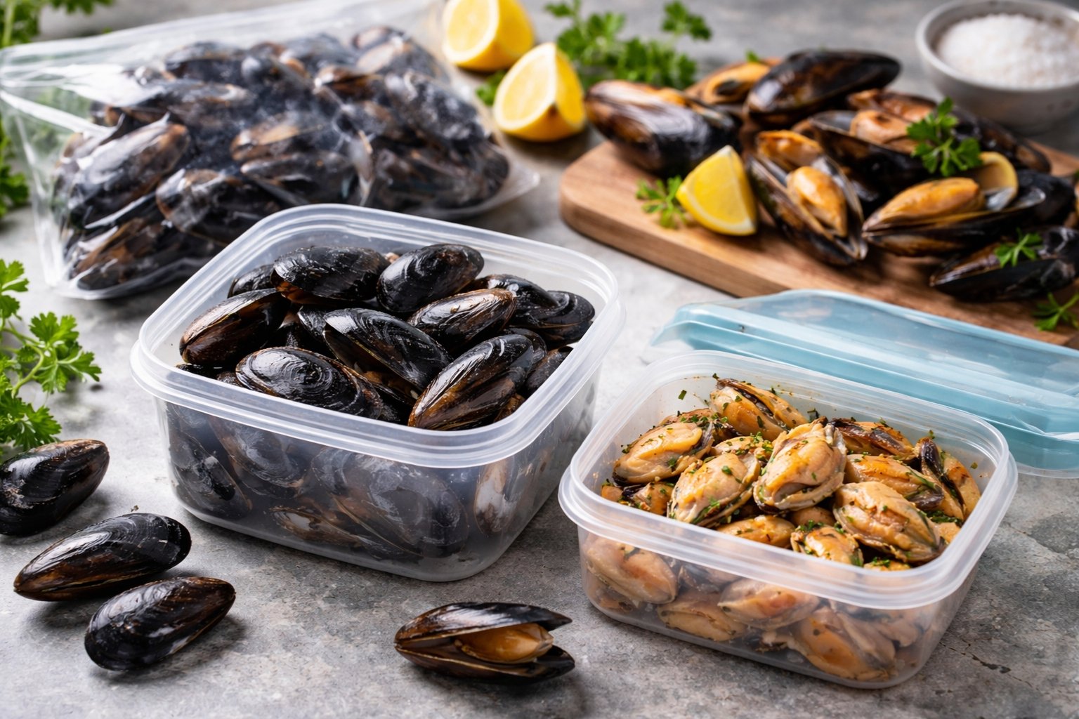Peut on congeler des moules crues ou cuites