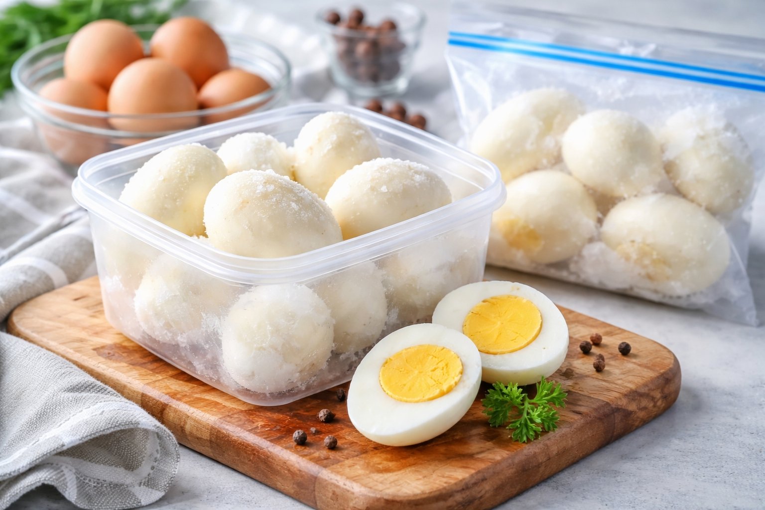 Peut on congeler des oeufs durs