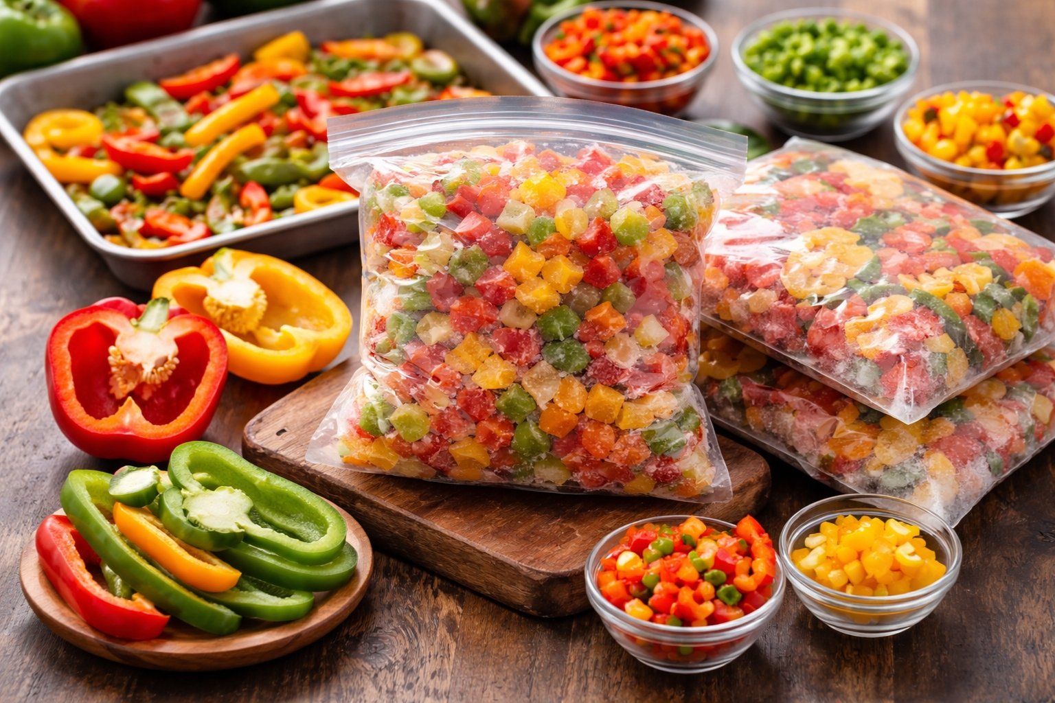 Peut on congeler des poivrons crus ou cuits