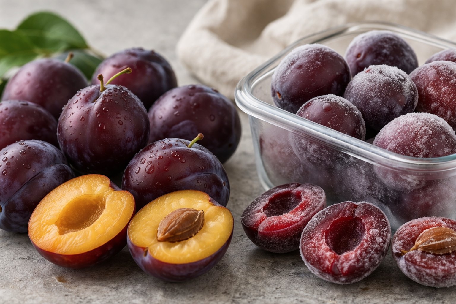 Peut on congeler des prunes fraiches avec ou sans le noyau