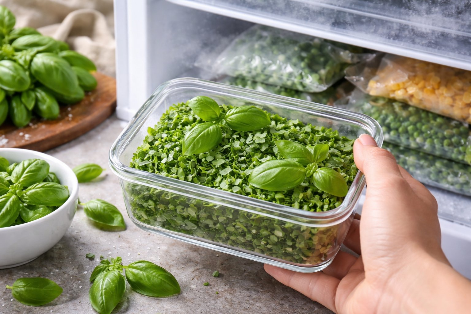 Peut-on congeler du basilic frais