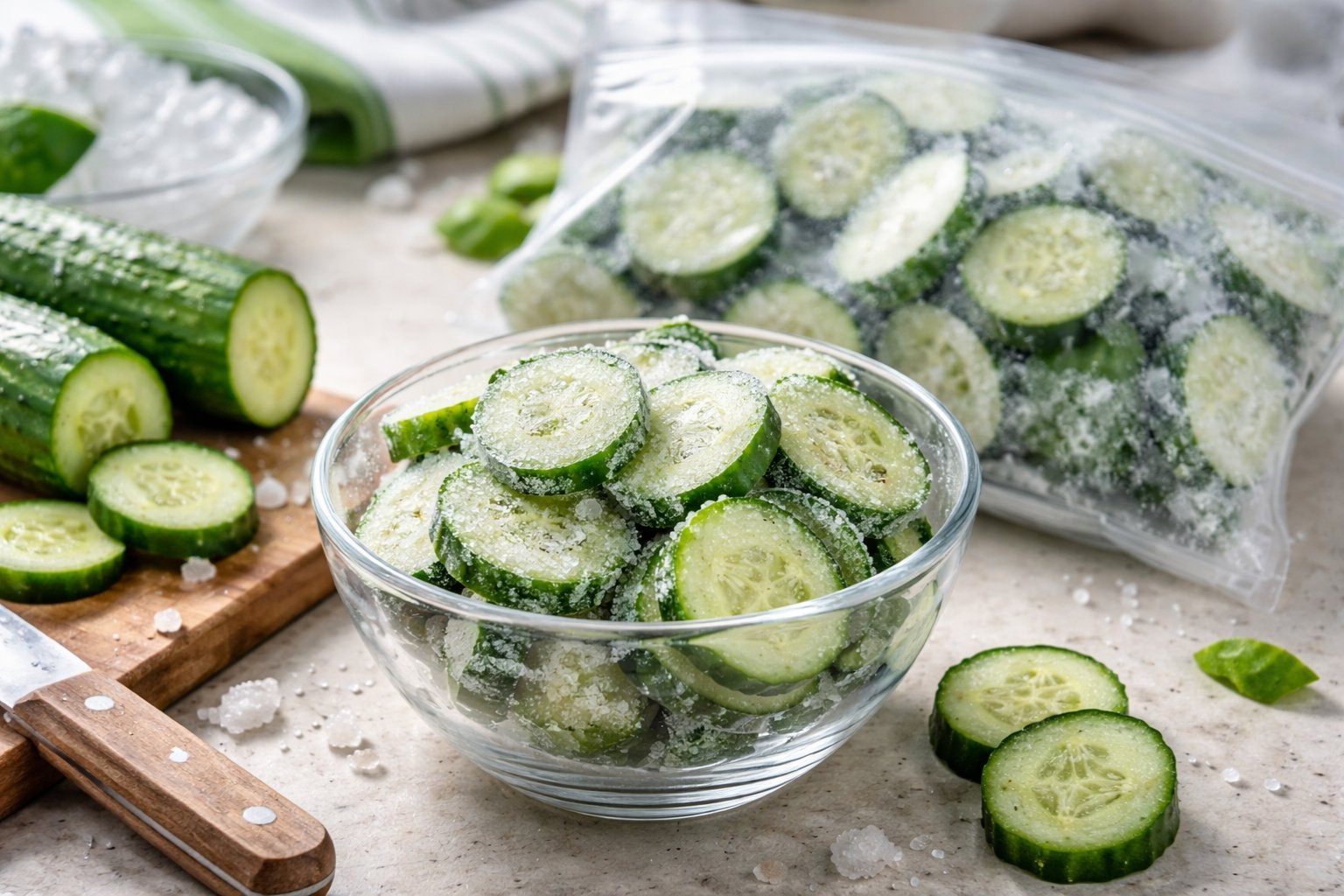 Peut on congeler du concombre