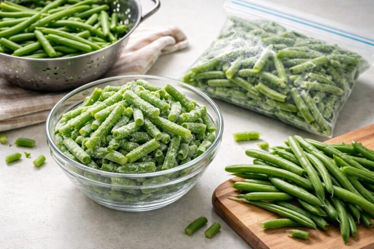 peut-on congeler des haricots verts crus ou blanchis