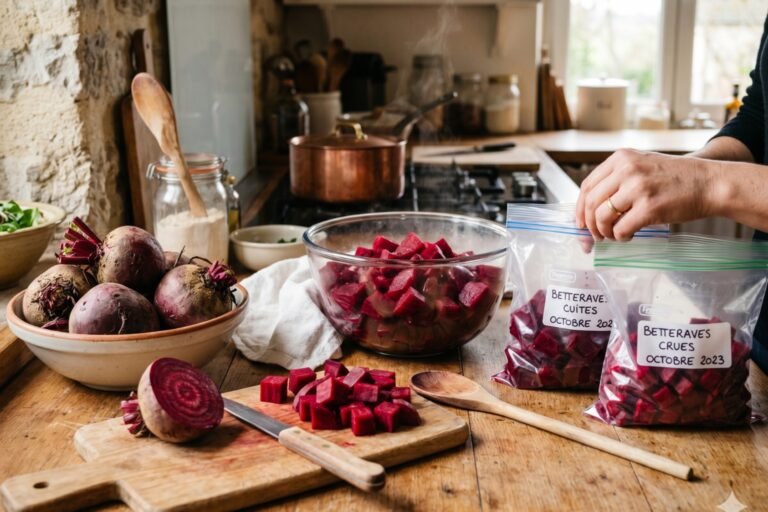 Peut-on congeler des betteraves rouges cuites ou crues