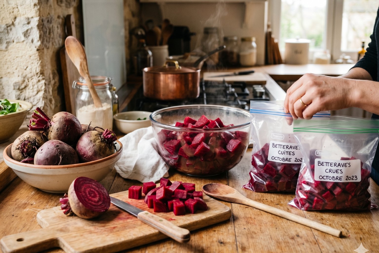 Peut-on congeler des betteraves rouges cuites ou crues