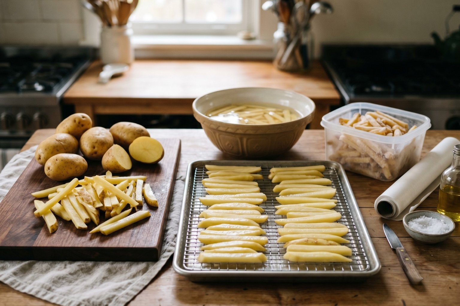 Peut-on congeler des frites fraîches