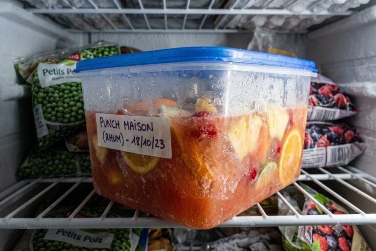 Peut-on congeler du punch