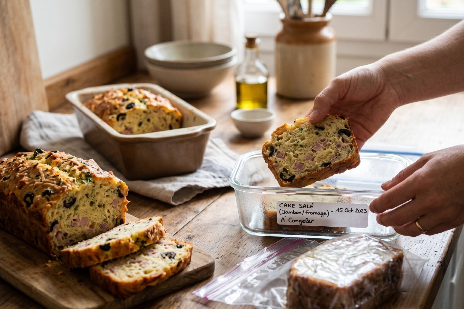 Peut-on congeler un cake salé