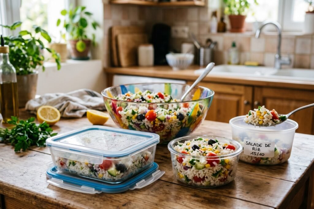 Peut-on congeler une salade de riz